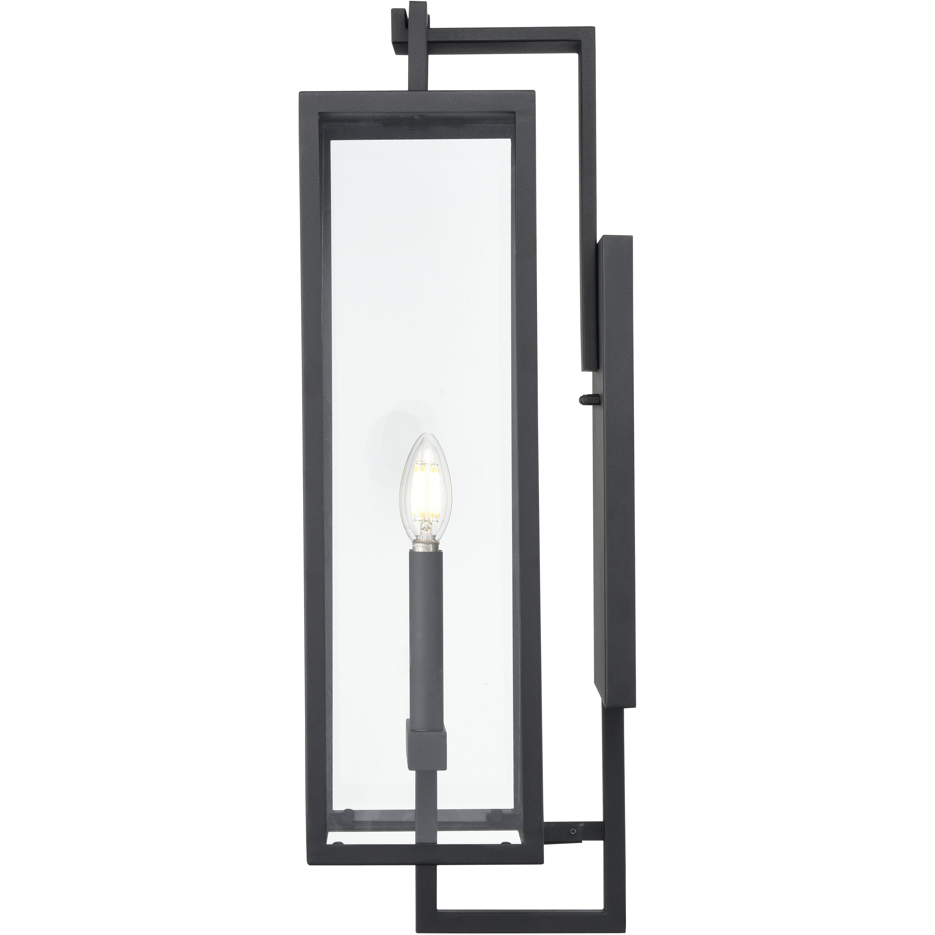 Lamont 2 Light 24 inch Textured Black Outdoor Wall Sconce